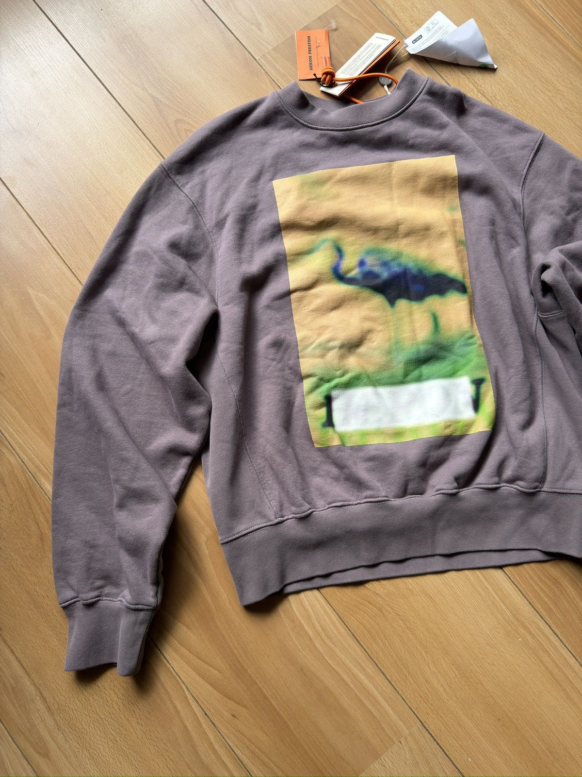 Heron Preston Heron Preston khaki sweatshirt big logo crane new Size US S / EU 44-46 / 1 - 2 Thumbnail