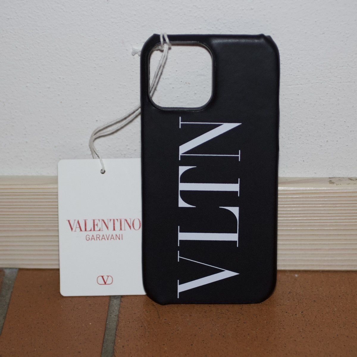 Valentino Garavani VLTN IPhone 13 Pro Max case in Leather