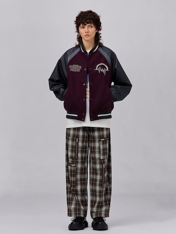GU × Japanese Brand × Undercover GU X Undercover “Kosmik Noise” Stadium Jumper Varsity Jacket Size US S / EU 44-46 / 1 - 4 Thumbnail