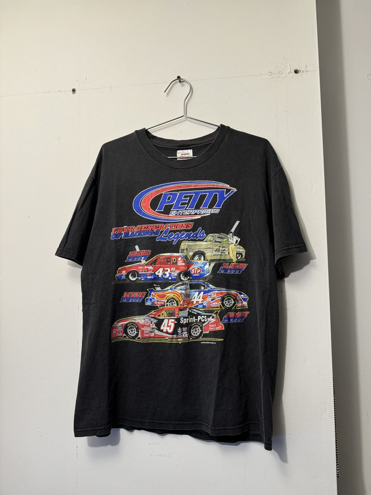 Vintage Nascar Racing Shirt Faded Thrashed ERD Grunge Size US L / EU 52-54 / 3 - 6 Thumbnail