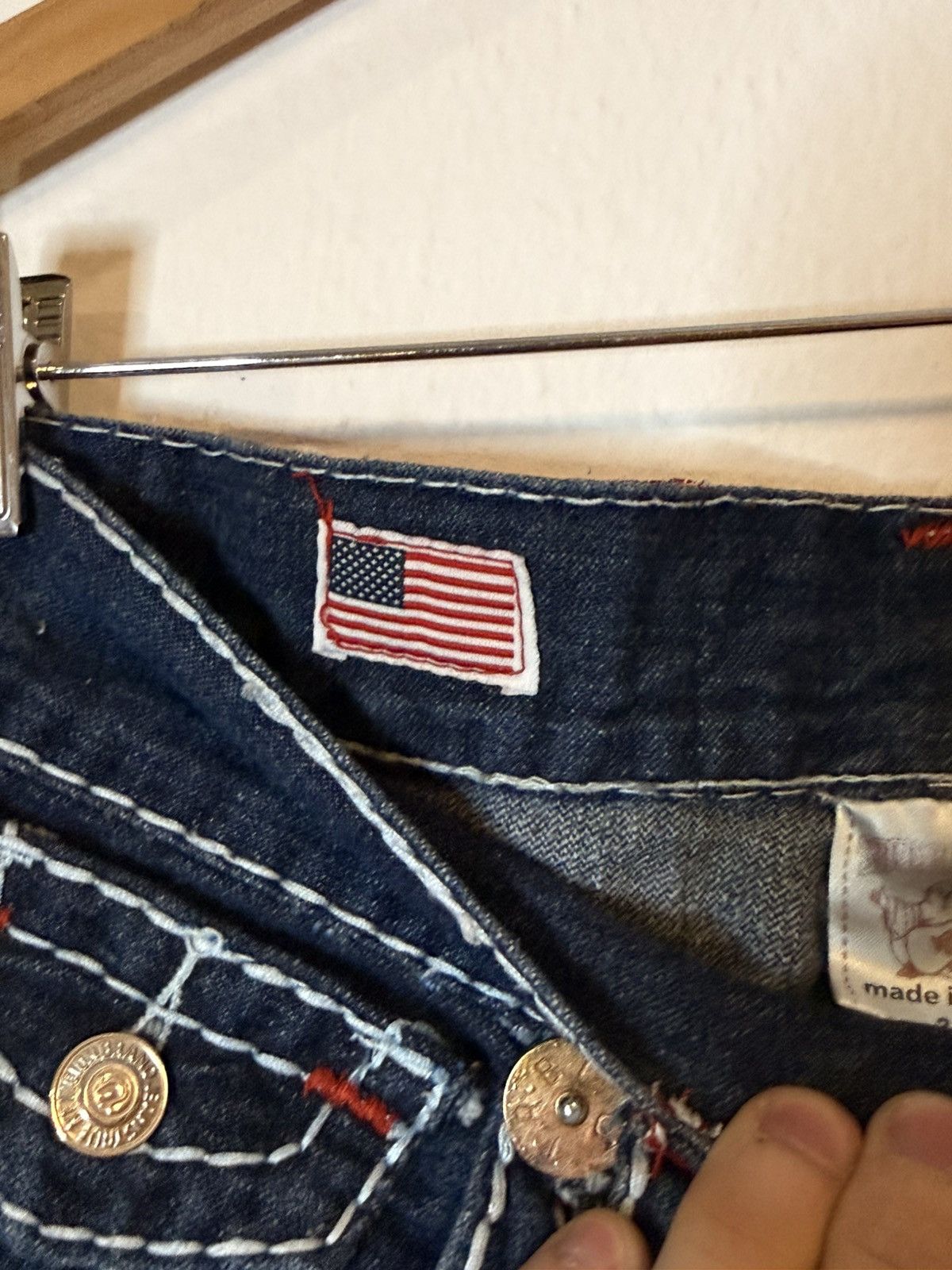 True Religion Vintage Y2K True Religion Joey Super T Jeans / World Tour Size US 32 / EU 48 - 5 Thumbnail