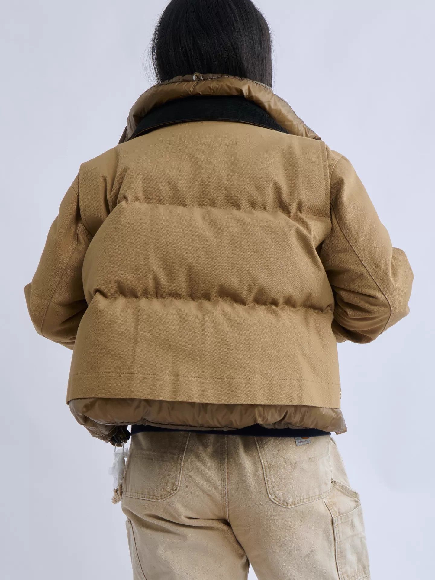 Sacai Sacai × Carhartt WIP Paneled Down Jacket Size 2 Size XS / US 0-2 / IT 36-38 - 5 Thumbnail