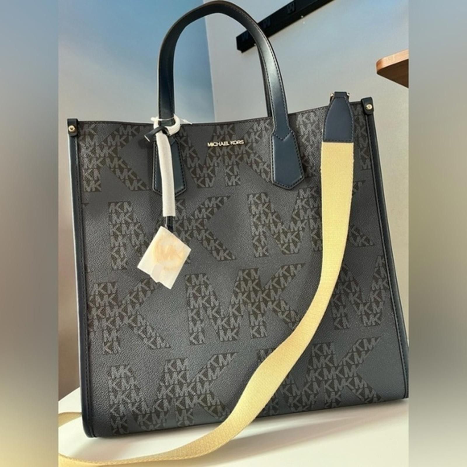 Michael Kors Admiral Blue Tote Bag With Crossbody Strap Nwt, Women's