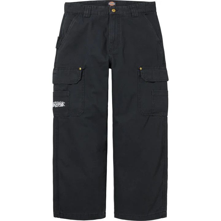 Dickies × Supreme 38 - Supreme x Dickies Flannel Lined Cargo Pants Black Size US 38 / EU 54 - 1 Thumbnail
