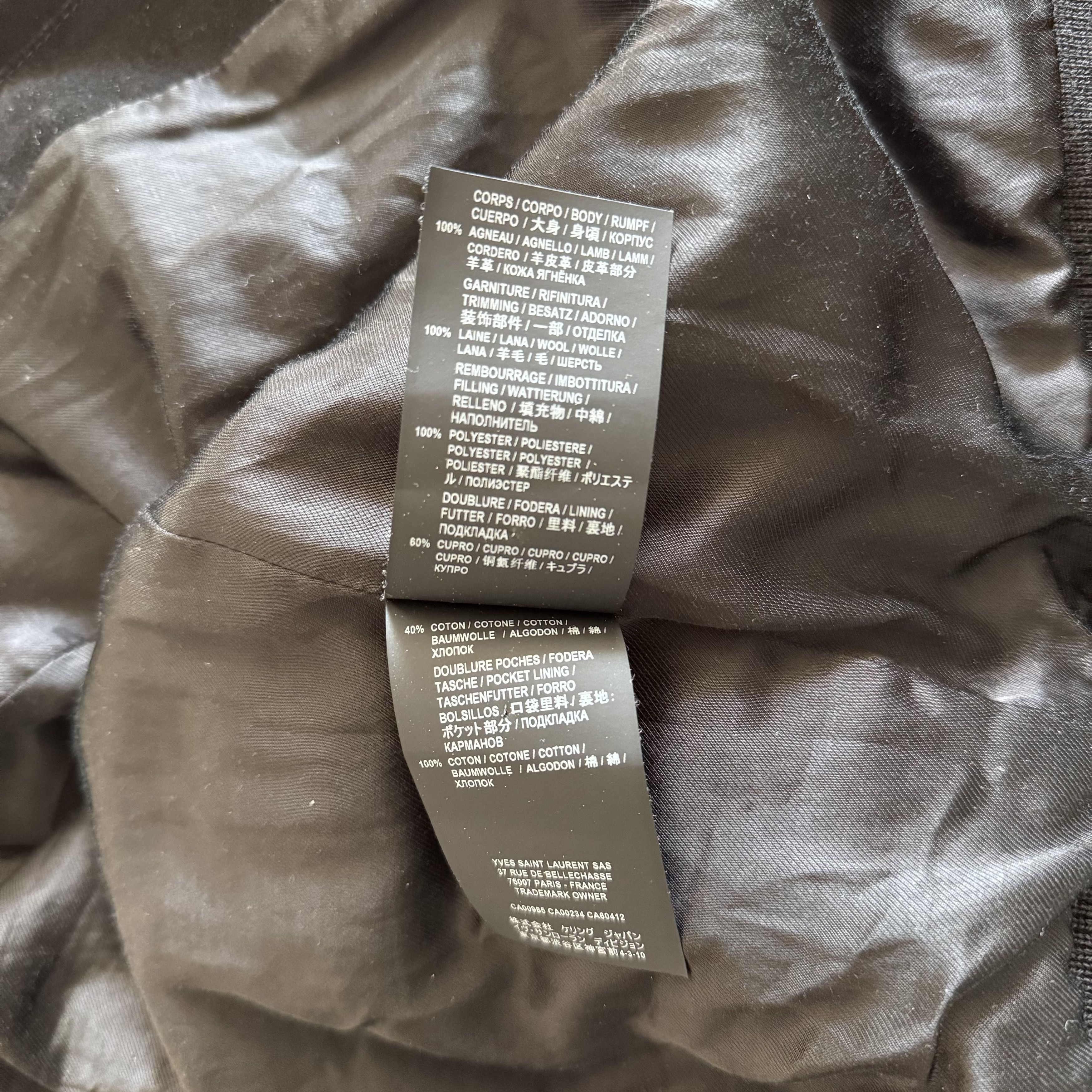 Saint Laurent Paris Suede MA-1 Bomber Jacket Size US M / EU 48-50 / 2 - 6 Thumbnail