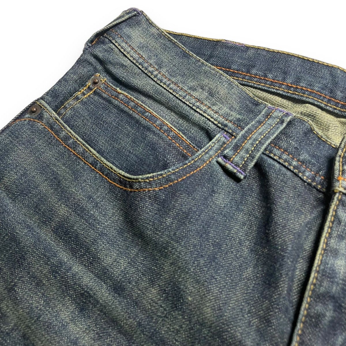 Takeo Kikuchi 🇯🇵 TAKEO KIKUCHI EMBROIDERED FLORAL DENIM PANTS Size 31" - 4 Thumbnail
