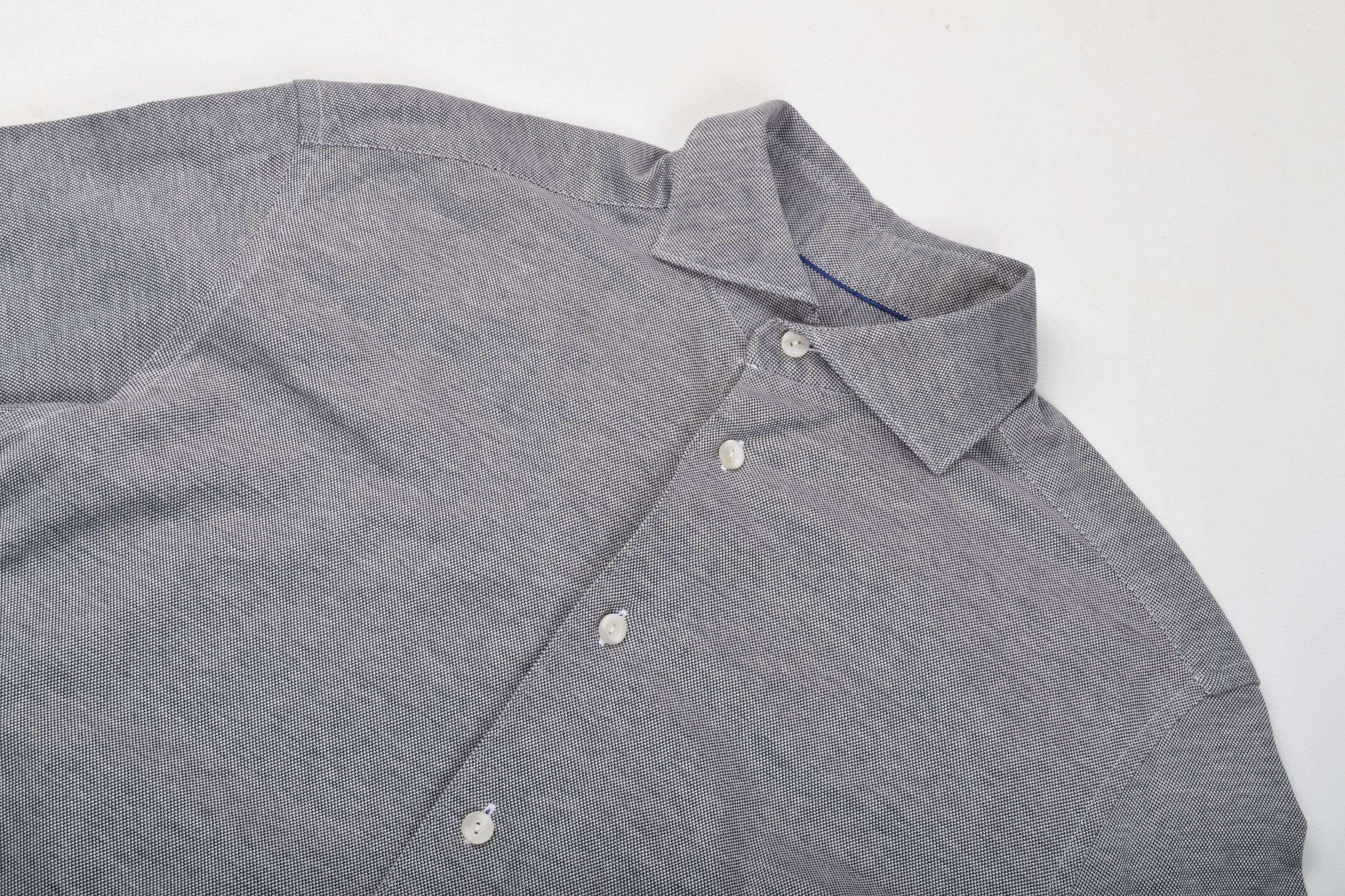 Eton Eton Men's Casual Gray Slim Fit Long Sleeve Shirt Size US M / EU 48-50 / 2 - 2 Thumbnail