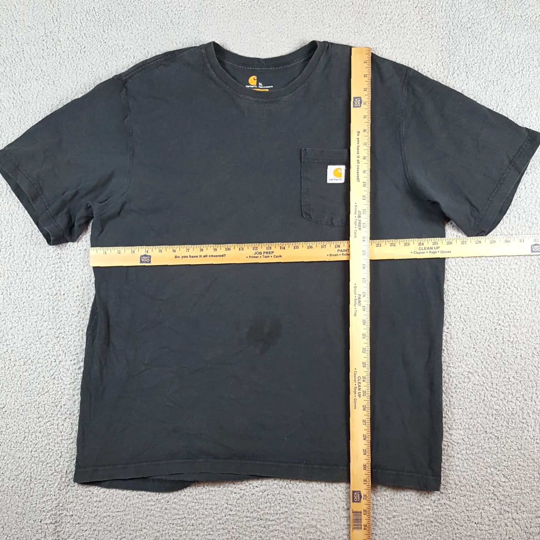 Carhartt VINTAGE Carhartt Pocket Tee Grunge CH Logo Logo T-Shirt XL Black Short Sleeve Crew Neck Men’s Workwear 90s Retro Vintage Skate Baggy Relaxed Pockets Size US XL / EU 56 / 4 - 8 Thumbnail