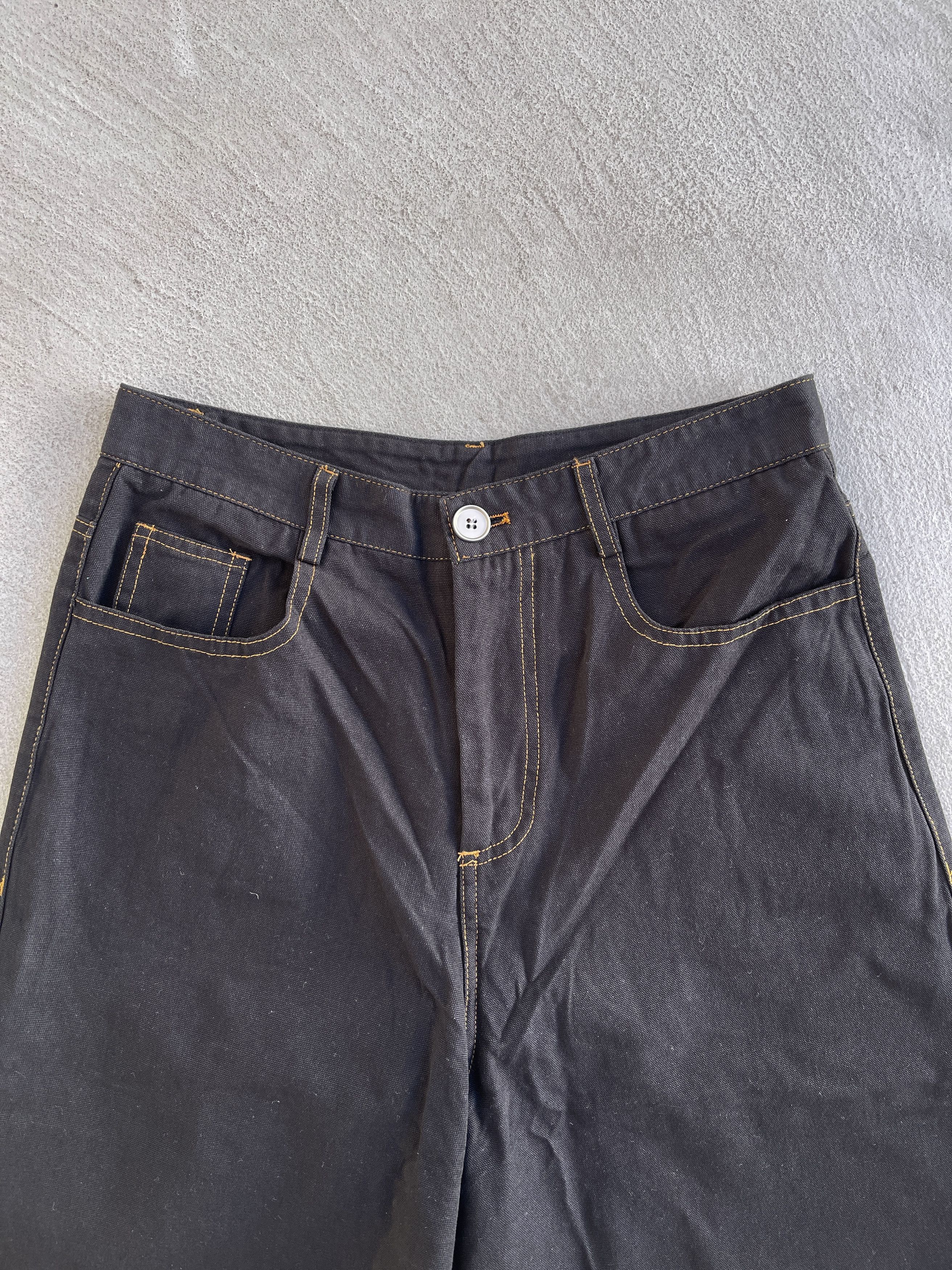 Japanese Brand × Vintage Steal! Vintage 2000s Japan Wide Leg Denim Pattern Pants Size US 30 / EU 46 - 3 Thumbnail