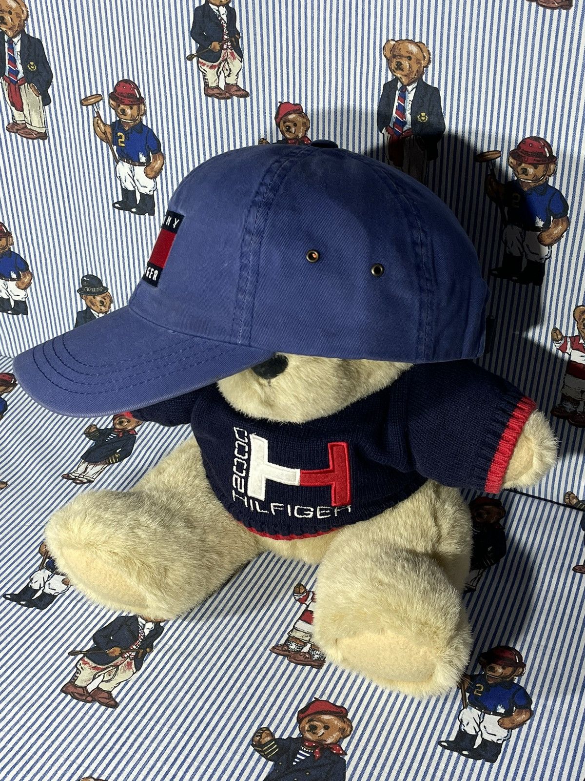 Tommy Hilfiger × Vintage Cap Tommy Hilfiger Big Flag OG Vintage 90’s Size ONE SIZE - 7 Thumbnail