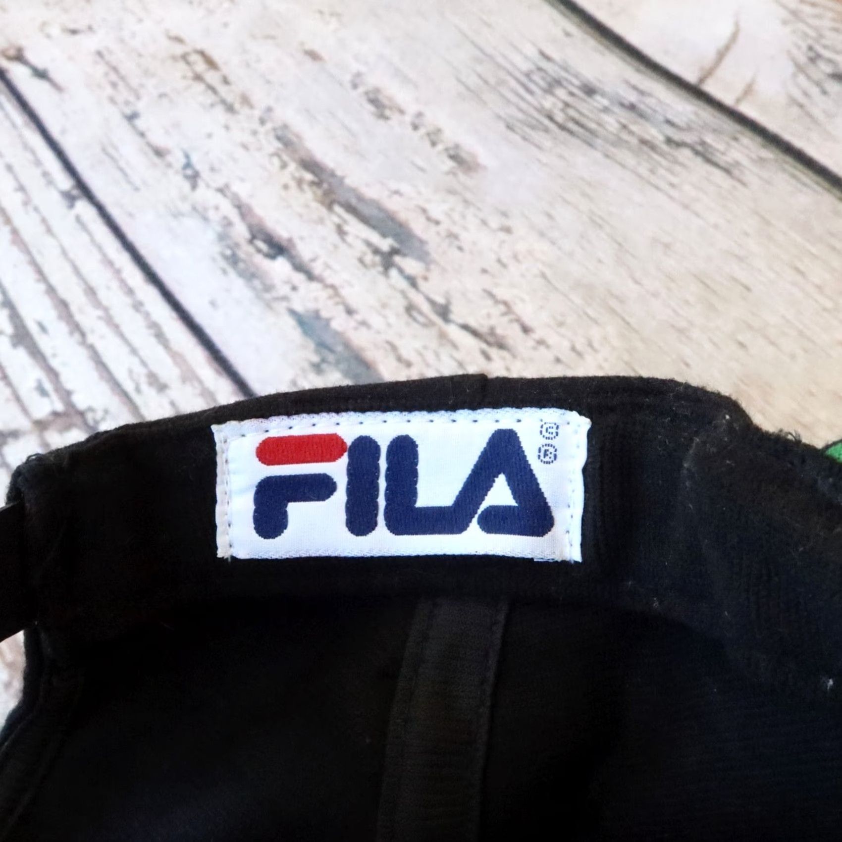 Fila VINTAGE FILA Cage Logo Snapback Hat Cap Men's One Size Black Cap Size ONE SIZE - 5 Thumbnail