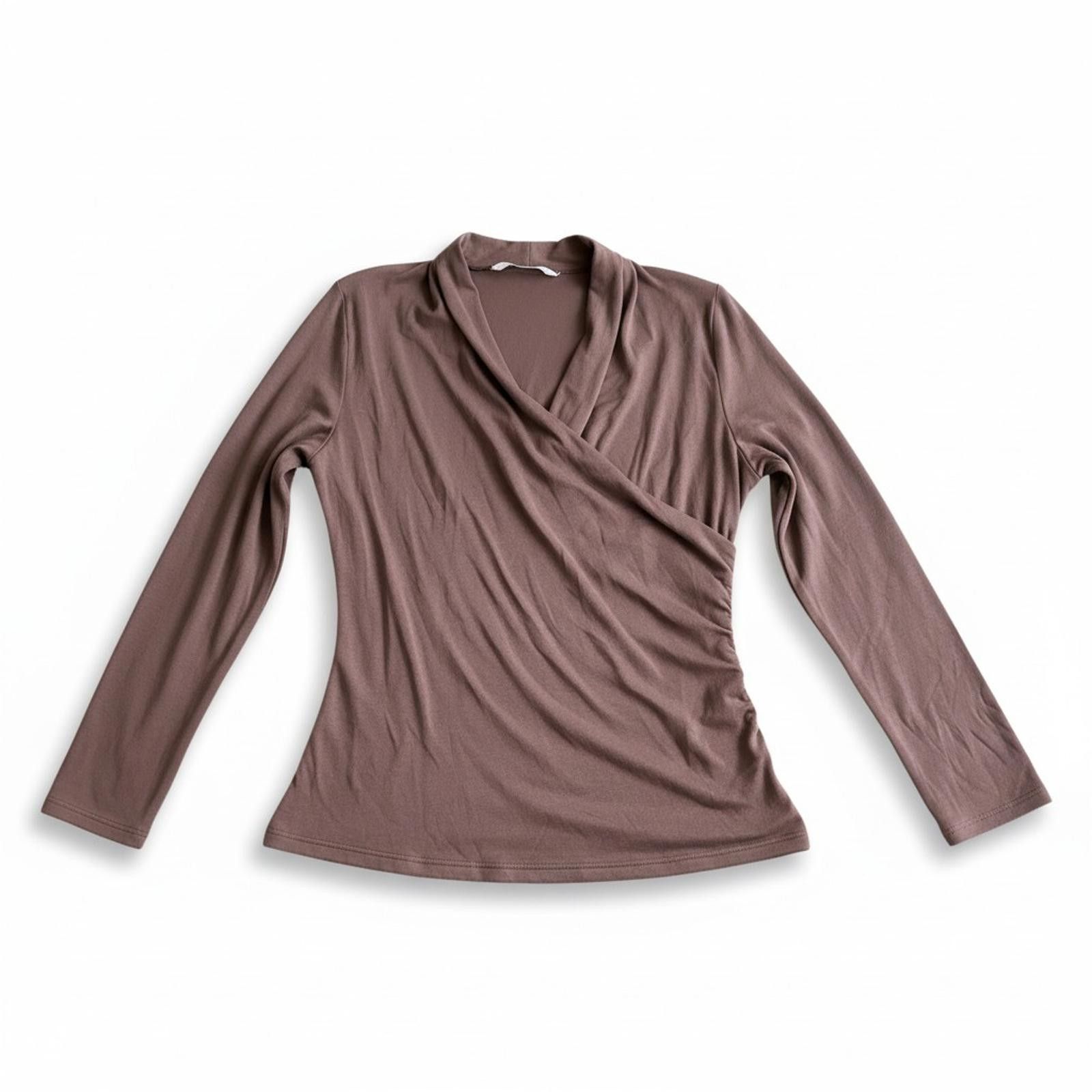 Other OGL Move Faux Wrap Ruched Top XL Dusty Mauve Soft NWT | Grailed