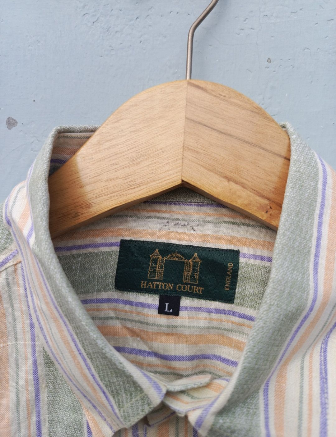 Vintage Hatton court stripe shirt button ups Size US L / EU 52-54 / 3 - 3 Thumbnail