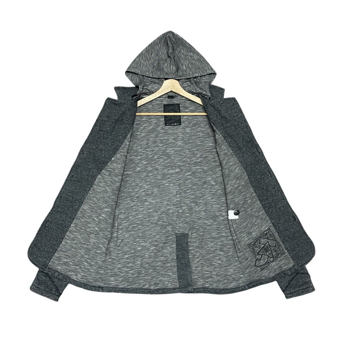 Billabong Vintage Y2k Billabong AJ Heritage Hooded Knit Blazer Jacket Size US L / EU 52-54 / 3 - 19 Thumbnail