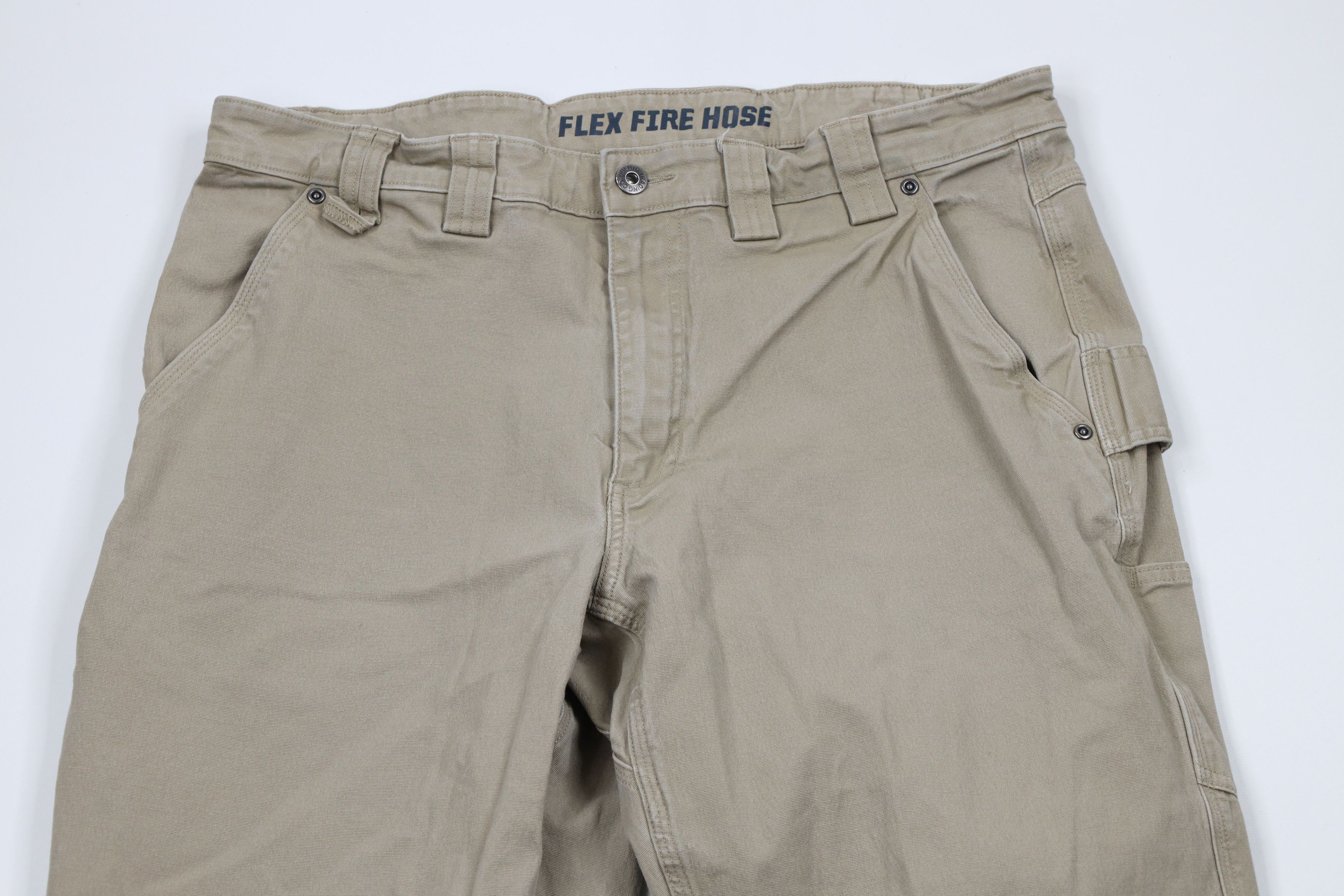 Duluth Trading Company × Vintage Duluth Trading Co Fit Flex Fire Hose Wide Leg Dungaree Pants Size US 36 / EU 52 - 2 Thumbnail