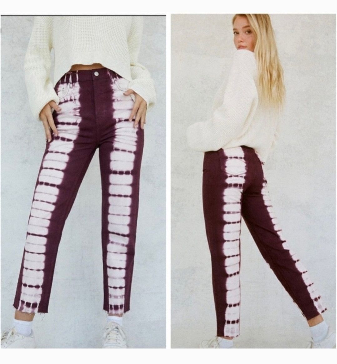 Pacsun *NWOT* Women's Raspberry Tie-Dye PacSun Jeans Size 26" / US 2 / IT 38 - 6 Thumbnail