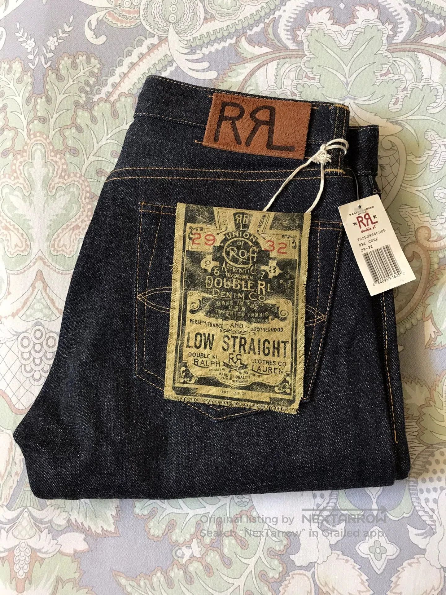 RRL Ralph Lauren RRL Low Straight Vintage Selvedge Denim. Size US 29 - 1 Thumbnail