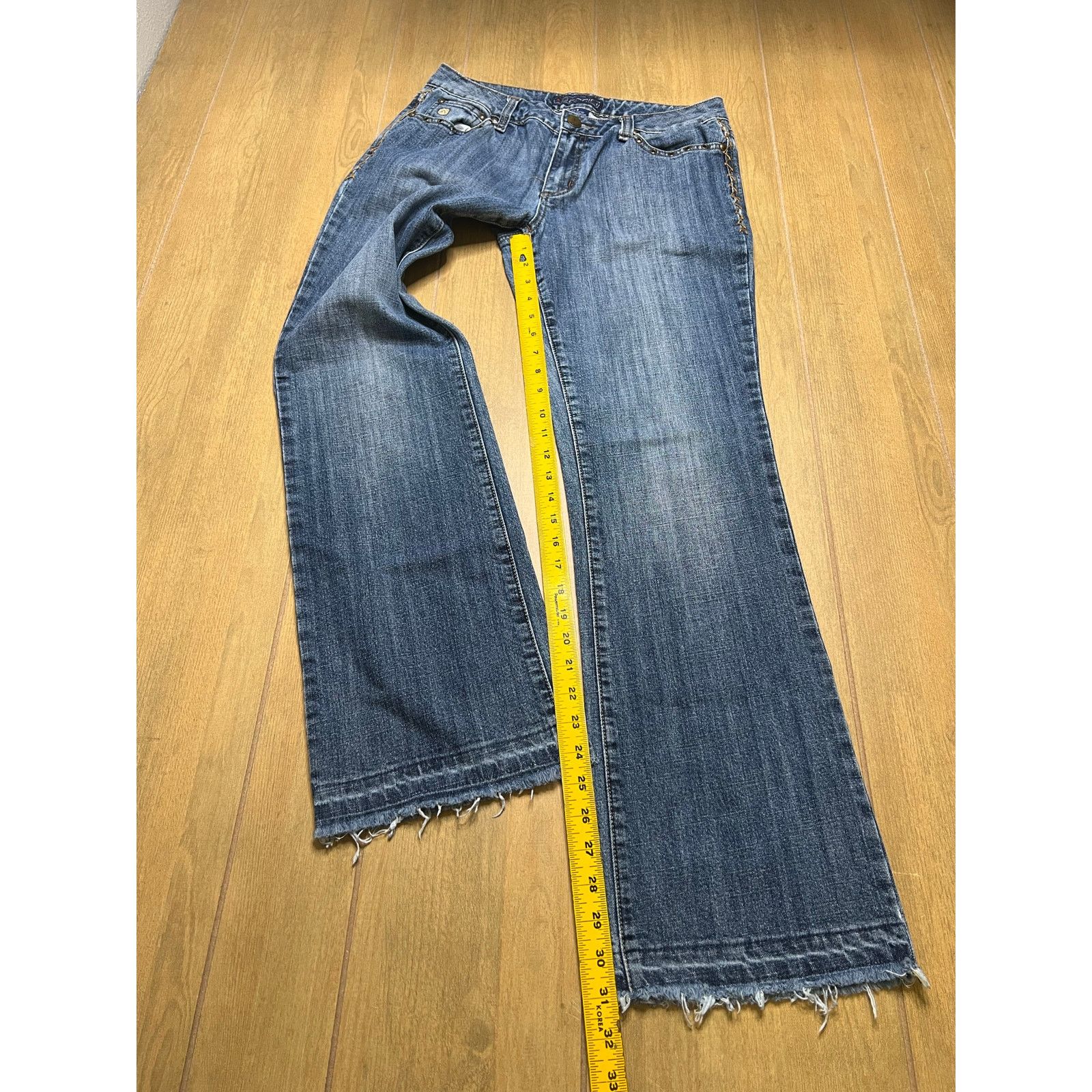 Vintage Vintage BACCINI Women's Sz 8 Mid Rise Flared Y2K western Size 30" / US 8 / IT 44 - 7 Thumbnail