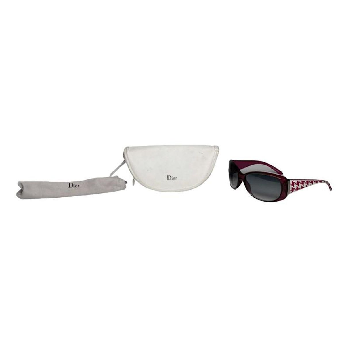 Dior Pink Plastic Sunglasses Size ONE SIZE - 1 Thumbnail