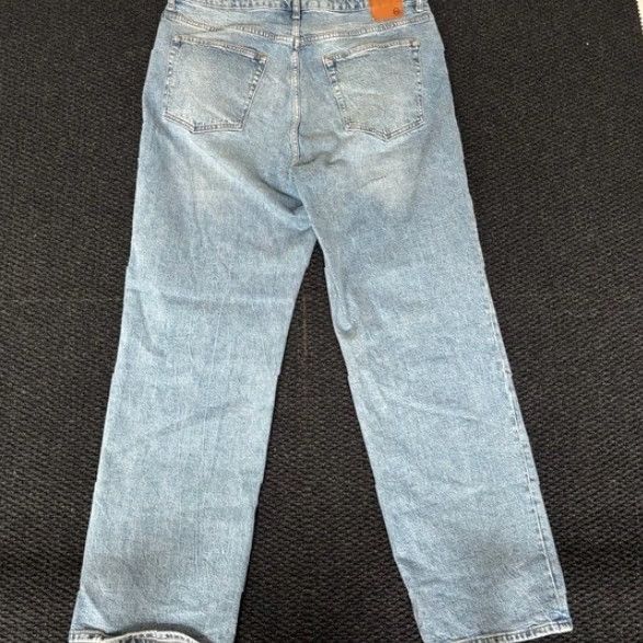Denime AG Adriano Goldschmied Jeans Women 34" Light Wash Straight Leg Button Fly Denim Jeans Size 24" / US 00 / IT 34 - 4 Thumbnail