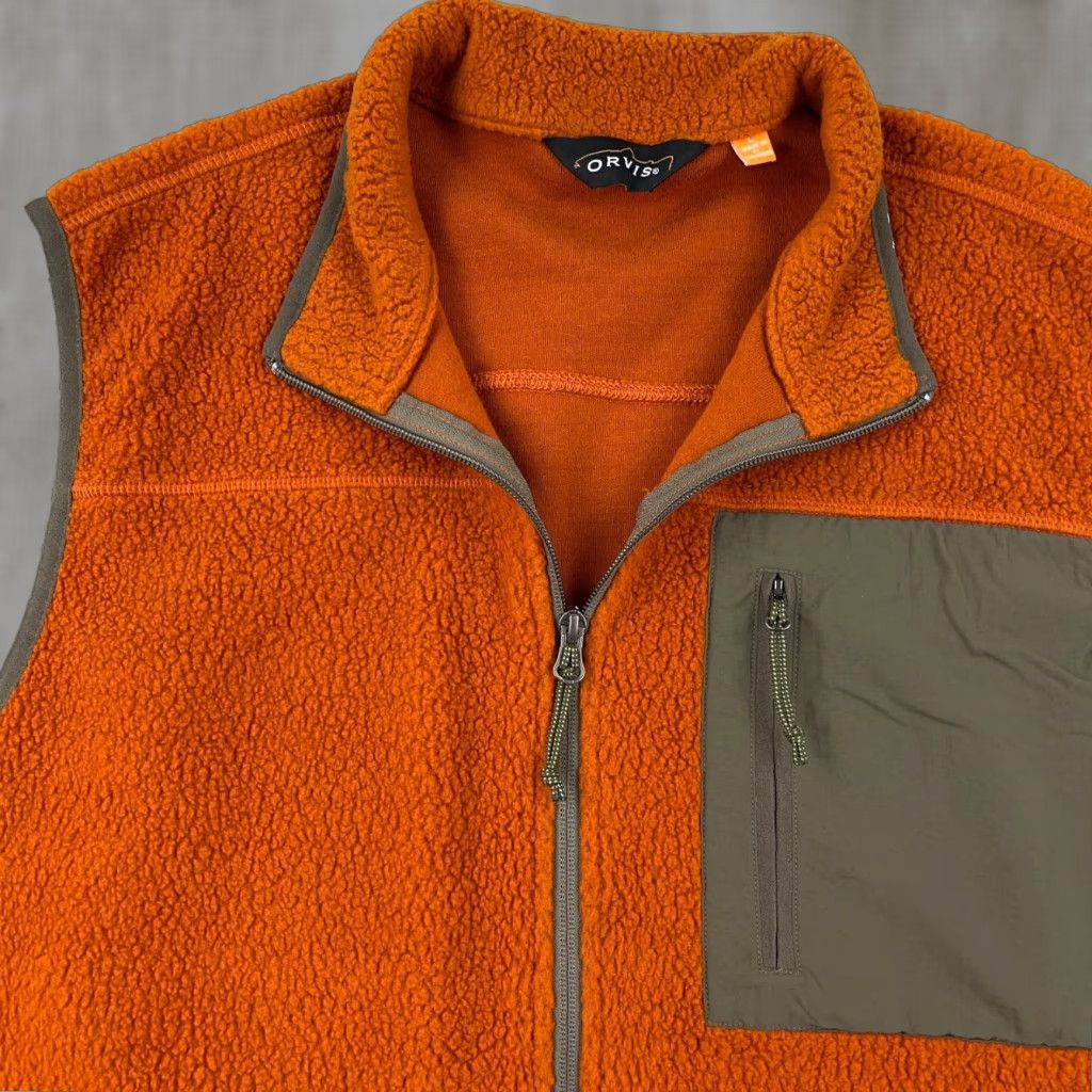 Orvis Orvis Vest Mens Large Burnt Orange Fleece Equinox Eco Full Zip Jacket Sweater Size US L / EU 52-54 / 3 - 1 Thumbnail
