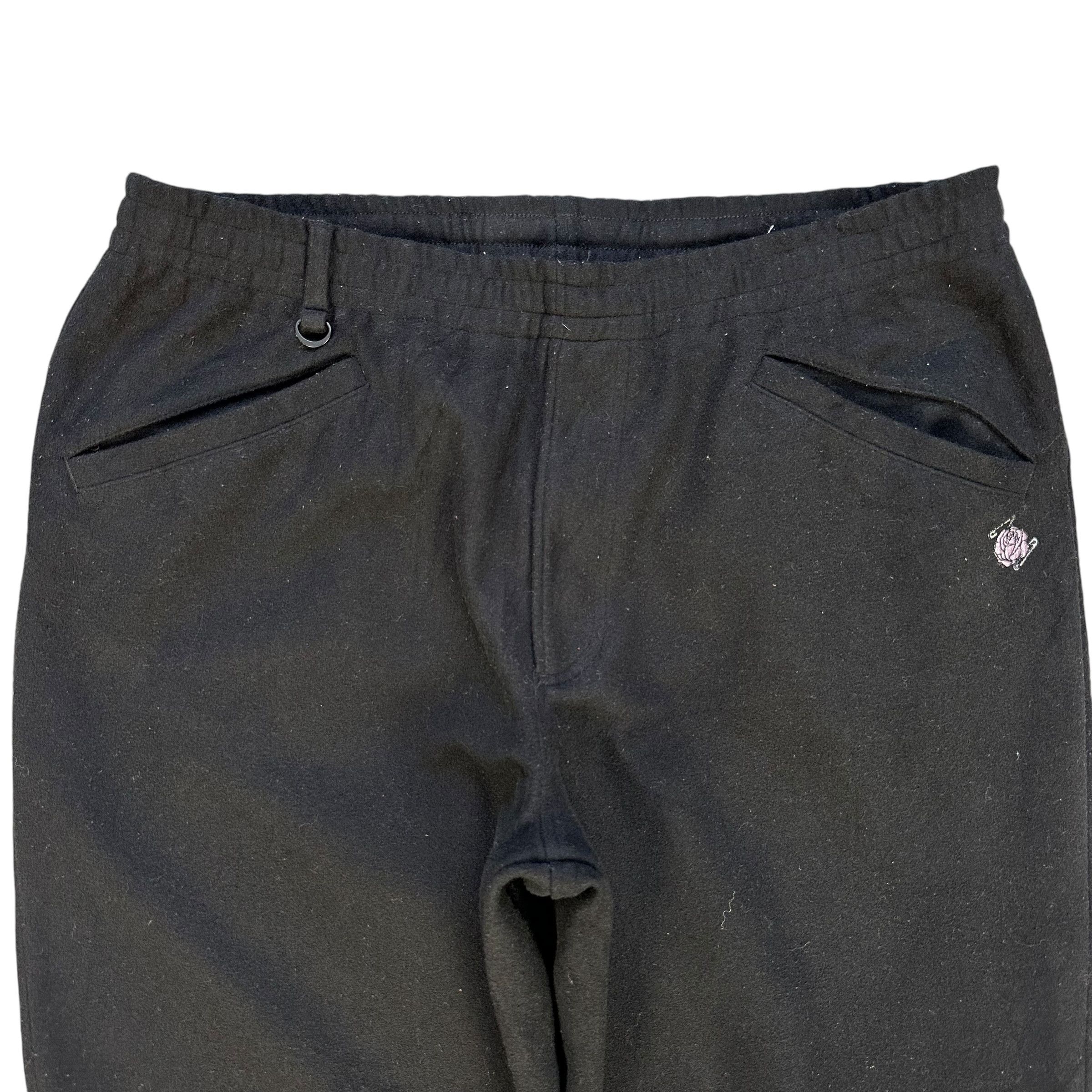 GU × Undercover GU X UNDERCOVER Black Polyester Pant Elastic Waist #A61-1412 Size 39" - 2 Thumbnail