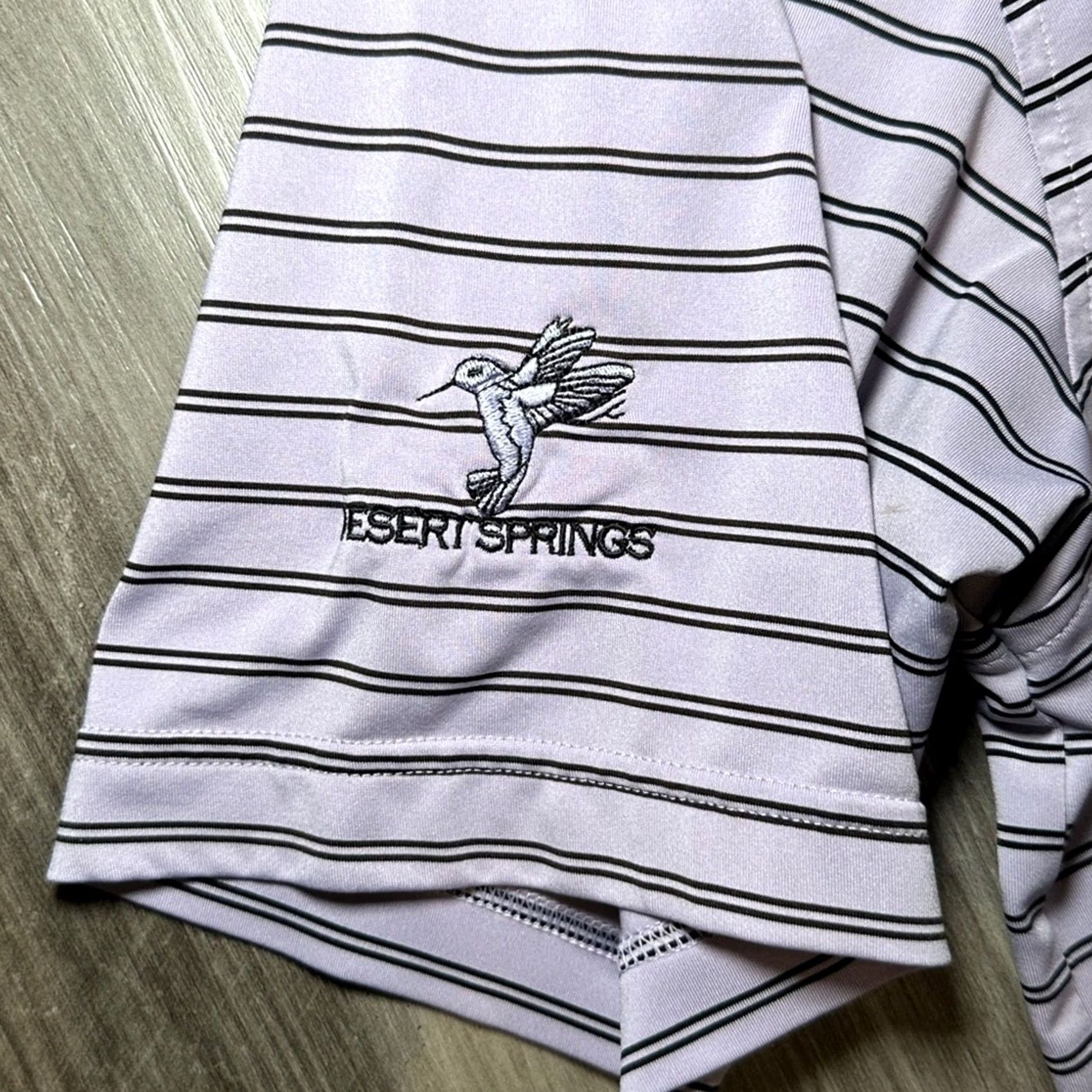 Peter Millar Peter Millar Summer Comfort Striped Desert Springs Golf Polo XL Men Purple Stripes Size US XL / EU 56 / 4 - 4 Thumbnail