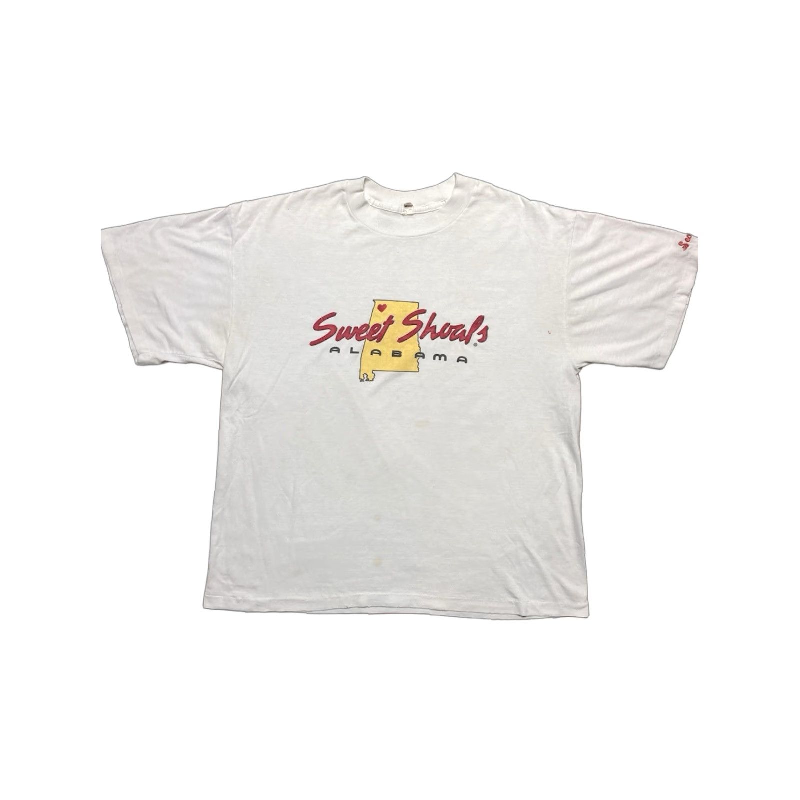 Vintage VINTAGE 80s T Shirt Sweet Shoals Alabama Soft Comfy Single Stitch Boxy XL Men's White Size US XL / EU 56 / 4 - 1 Thumbnail