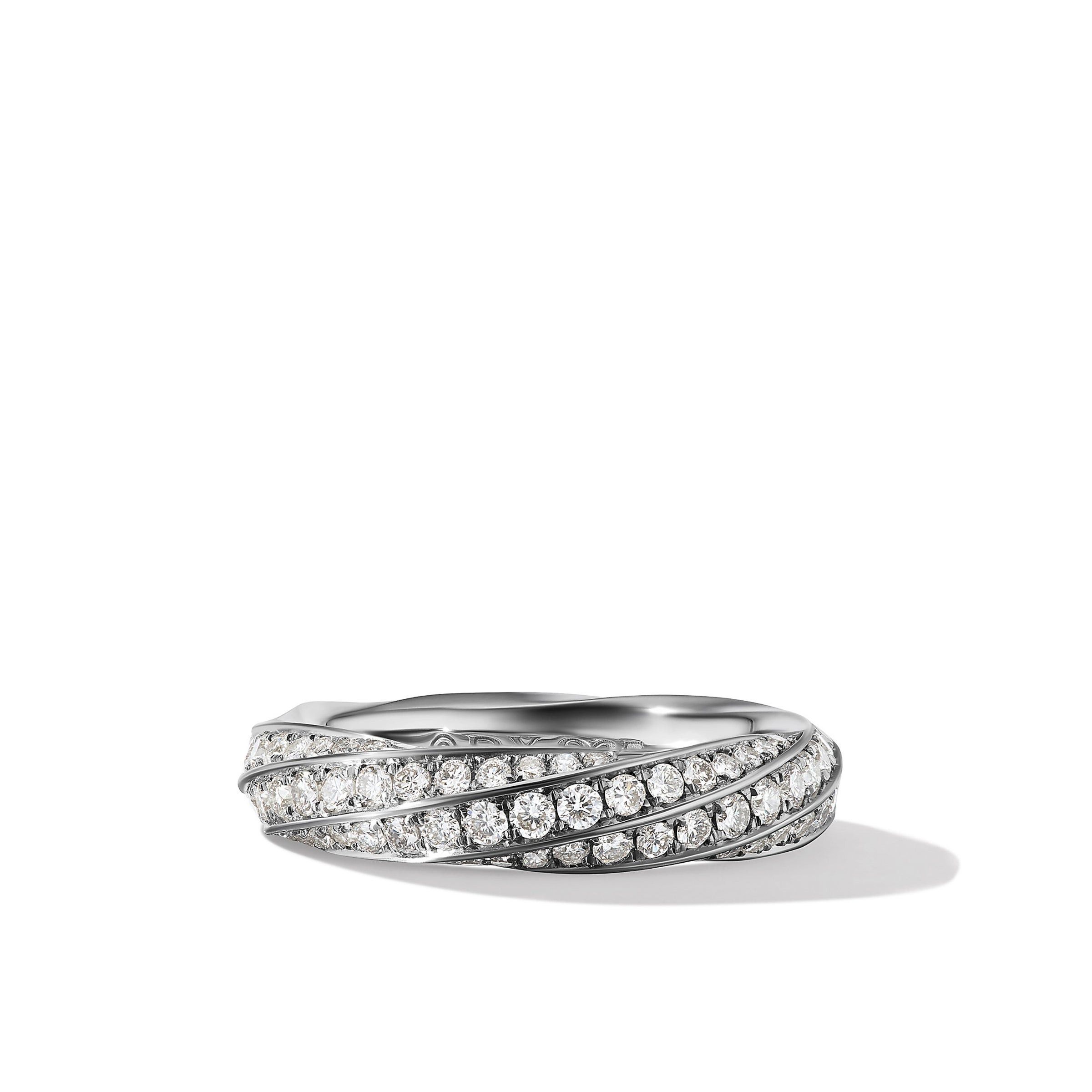 David Yurman o1w1db10525 R17390D Size:6/ Ring with Diamond in Silver Size ONE SIZE - 3 Thumbnail