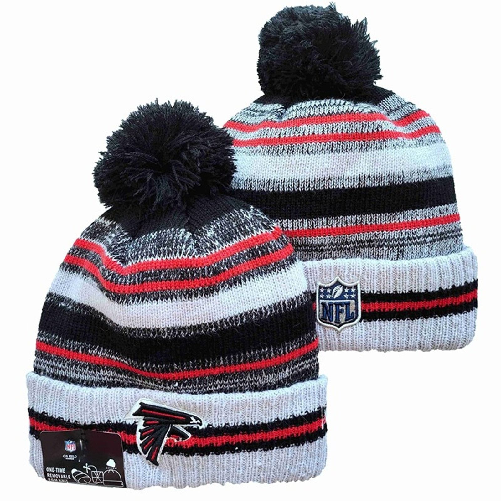 Other NWT Atlanta Falcons Sports Knit Pom Beanie Fleece Lining Size ONE SIZE - 1 Thumbnail