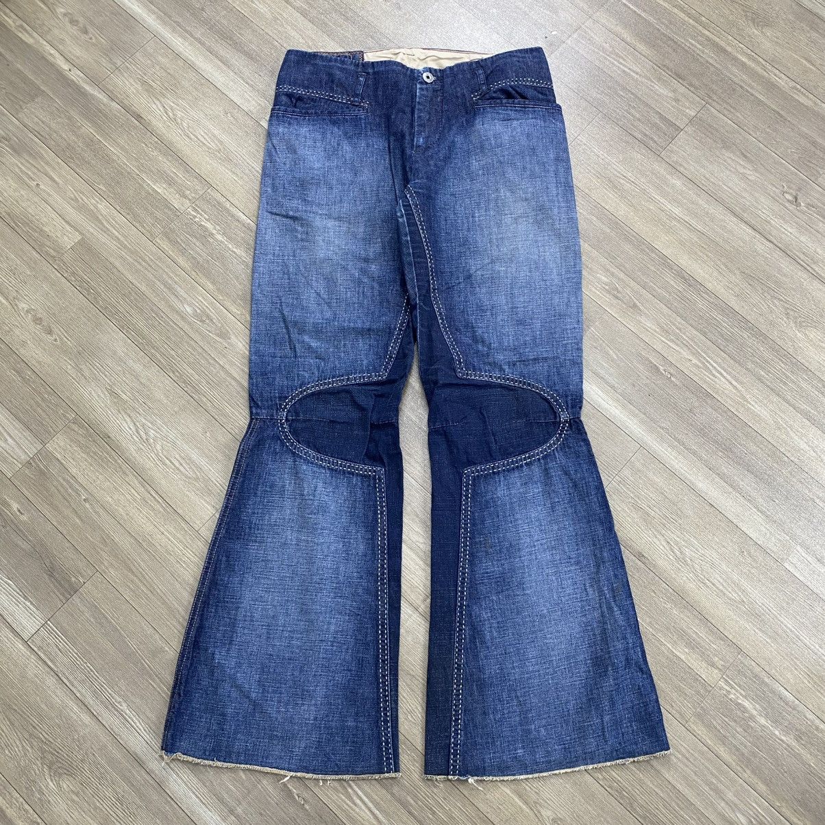 Marithe + Francois Girbaud Vintage Marithe + Francois Girbaud Flared Jeans Lgb Style Size US 30 / EU 46 - 1 Thumbnail