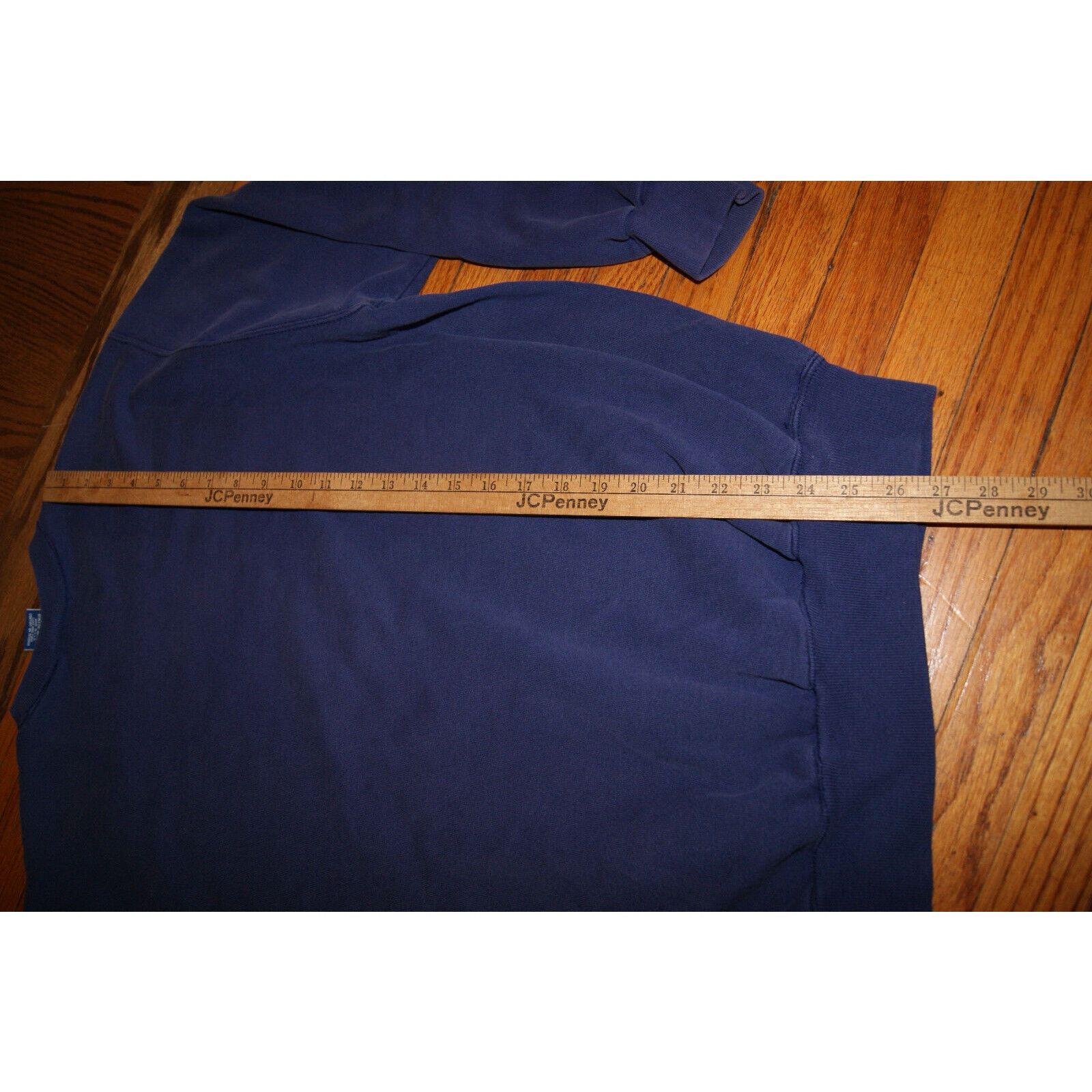 Champion VTG Champion Single V Crewneck Sweatshirt L USA Navy Blue Size US L / EU 52-54 / 3 - 8 Thumbnail