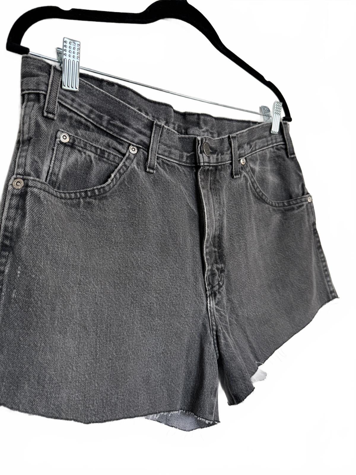 Dickies Men Dickies Black Denim Cut Off Shorts Size US 33 - 3 Thumbnail