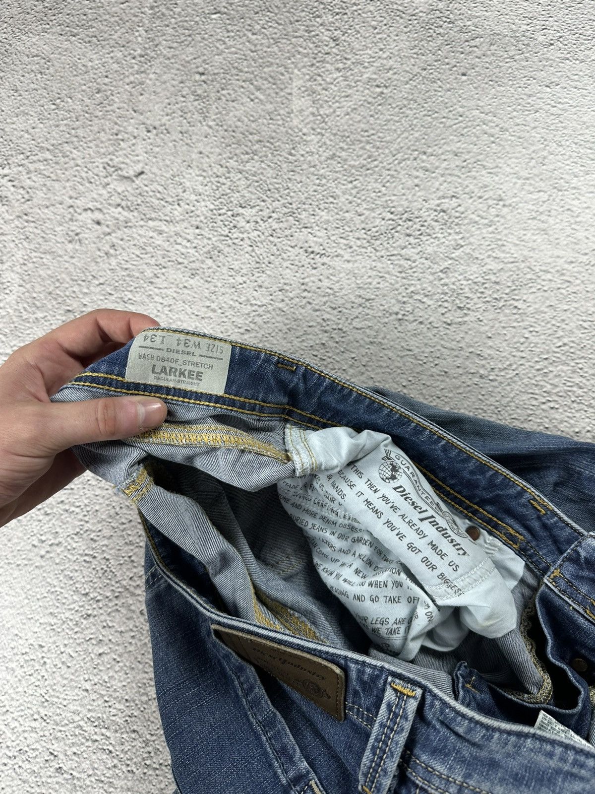 Diesel Vintage Diesel Industry Baggy Denim Jean Y2K Old Money Size US 34 / EU 50 - 9 Thumbnail