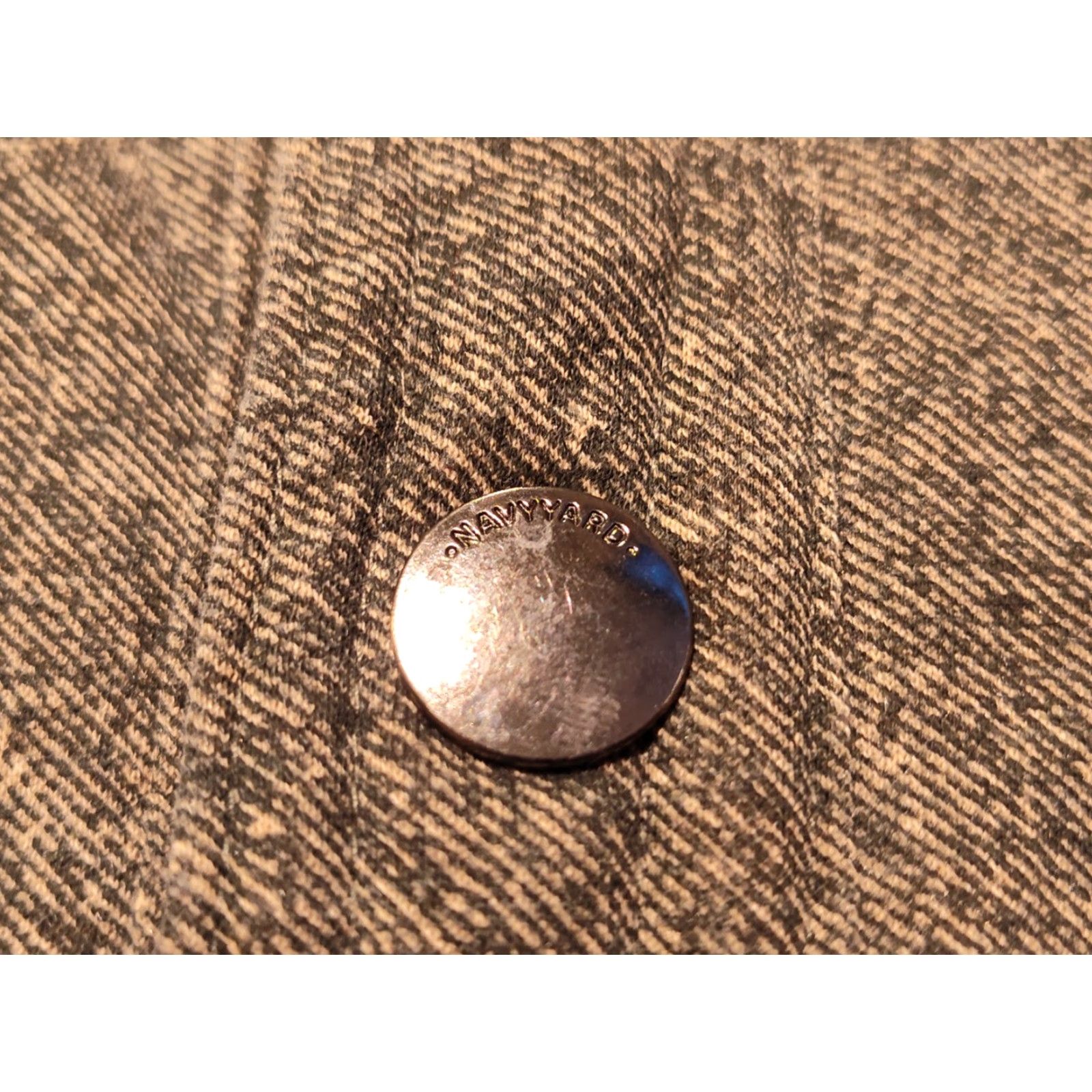 Vintage Men's Navy Yard Workwear Size Small Quarter Button Pullover Soft Plush Lined EUC Size US S / EU 44-46 / 1 - 7 Thumbnail