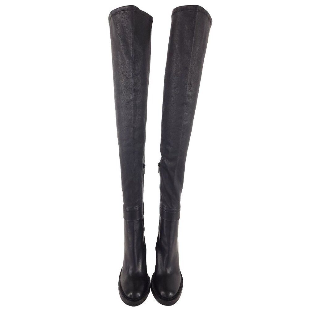 Ann Demeulemeester Ann Demeulemeester Over The Knee Stretch Leather Boots 35 5 Size US 5 / IT 35 - 5 Thumbnail