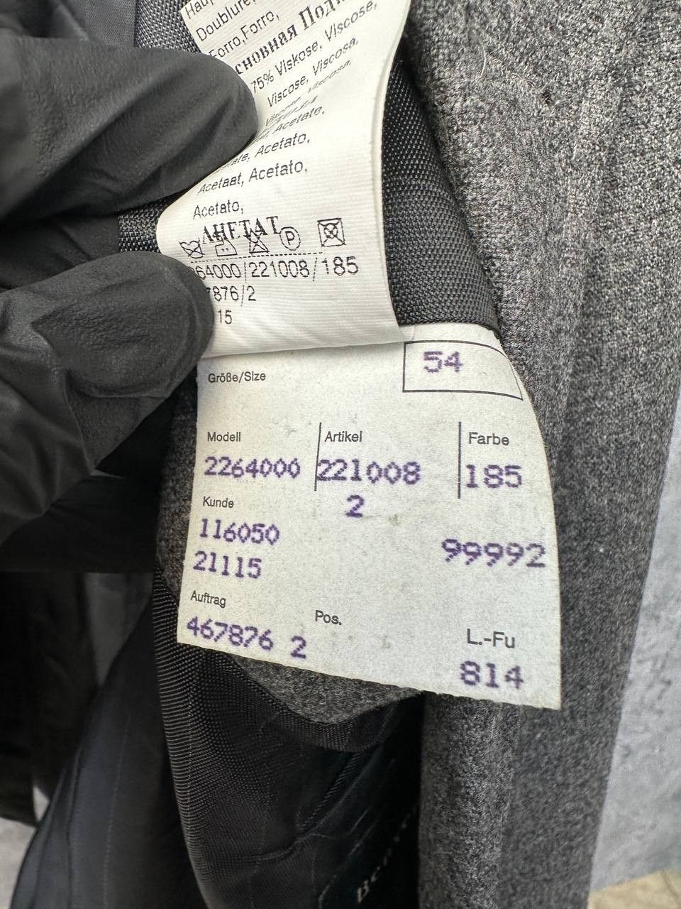 BENVENUTO. Benevenuto Tailored Blazer Suit Jacket Wool Classic Size 54R - 15 Thumbnail