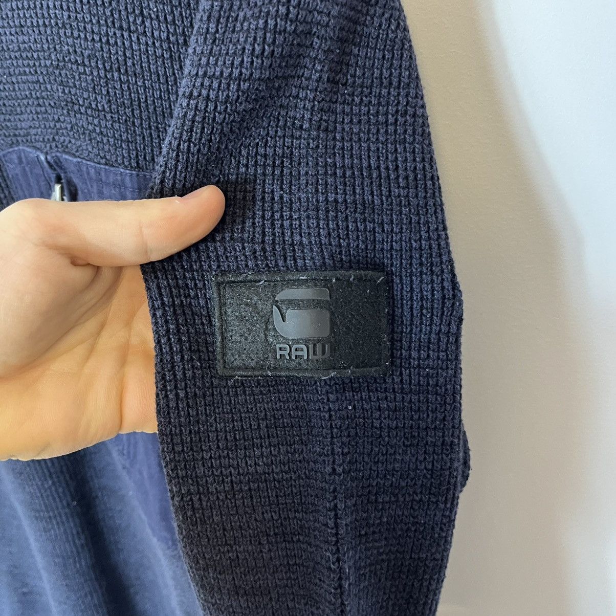 G-Star G-Star Raw Blue Patch Powel Knitted Sweater Streetwear Y2K Size US M / EU 48-50 / 2 - 4 Thumbnail
