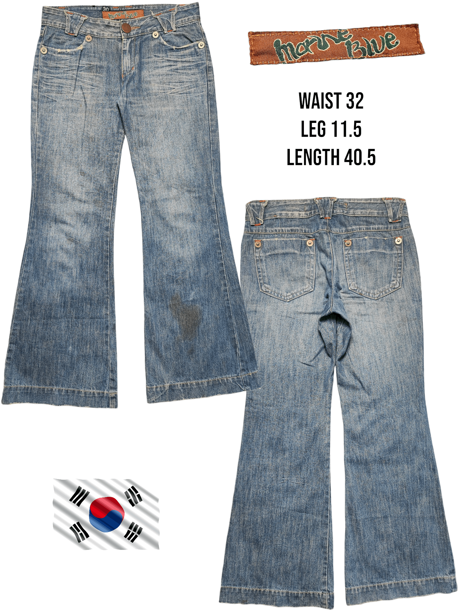 Japanese Brand Flare Bootcut Jeans Japan Size US 32 / EU 48 - 1 Thumbnail