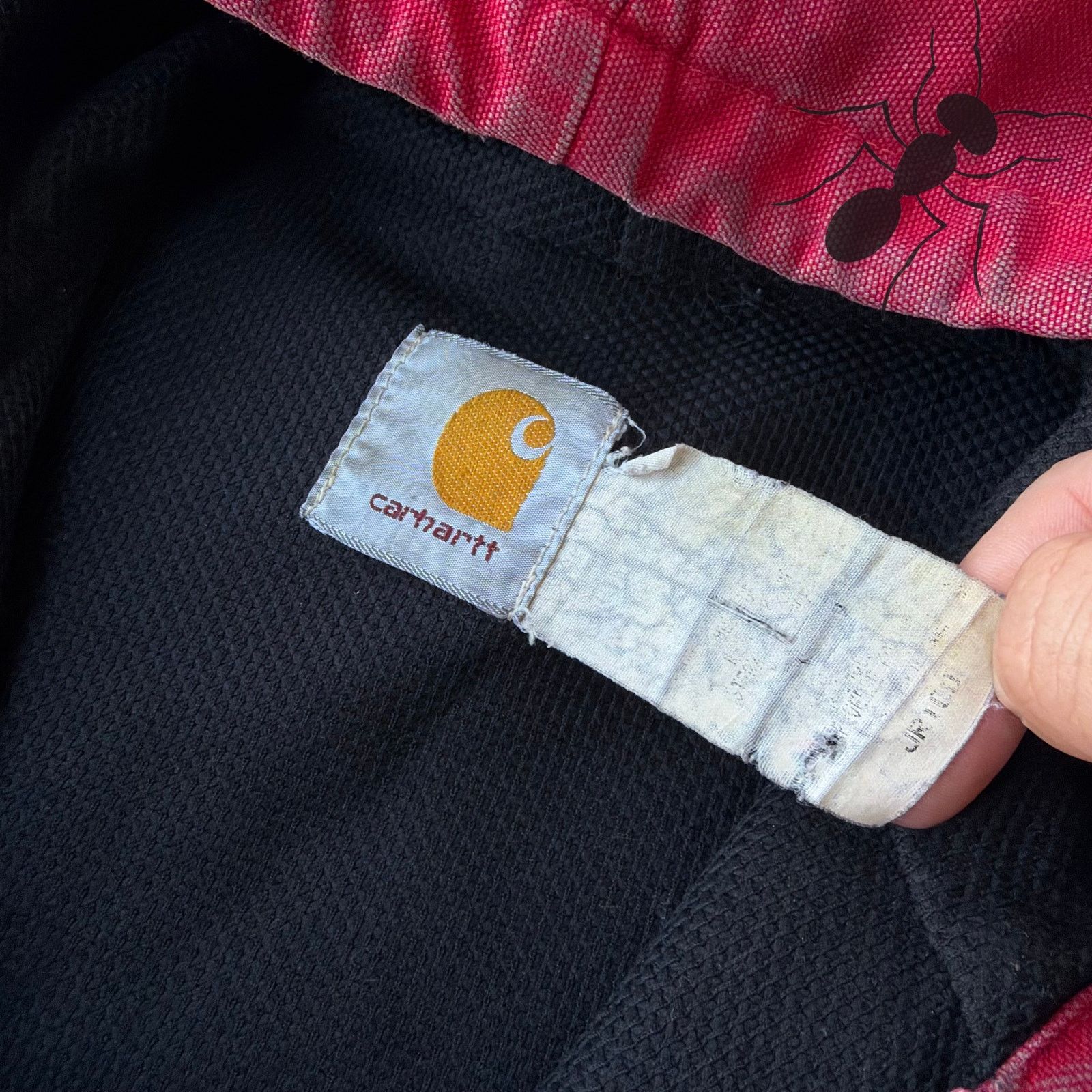 Carhartt × Vintage Carhartt JR100 red hooded work wear jacket Size US L / EU 52-54 / 3 - 5 Thumbnail