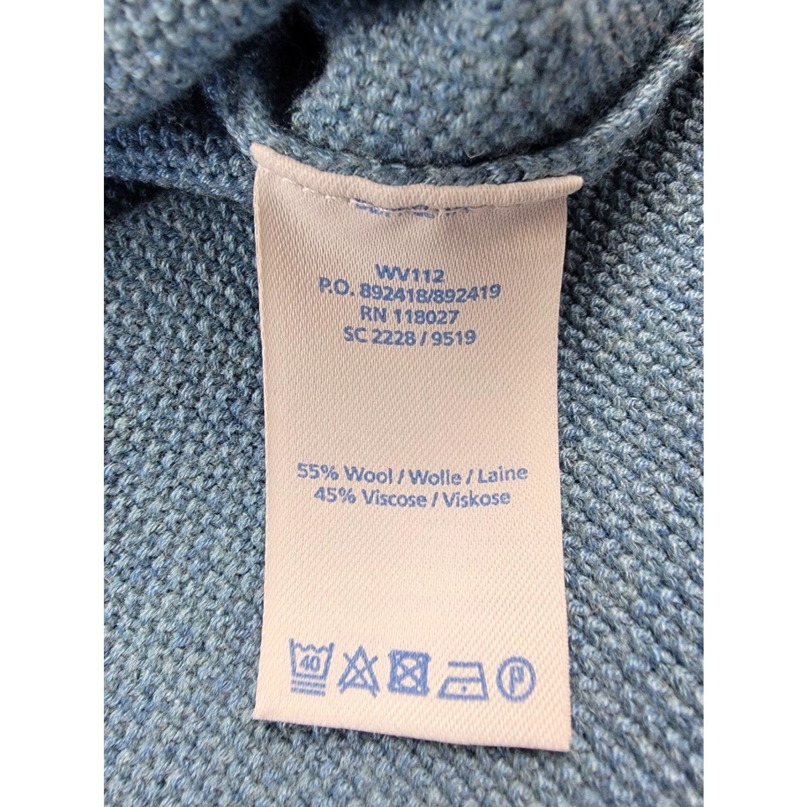 Boden Boden Sweater Womens Small Blue Tunic Wool Blend Tunic Casual Classic Size S / US 4 / IT 40 - 6 Thumbnail