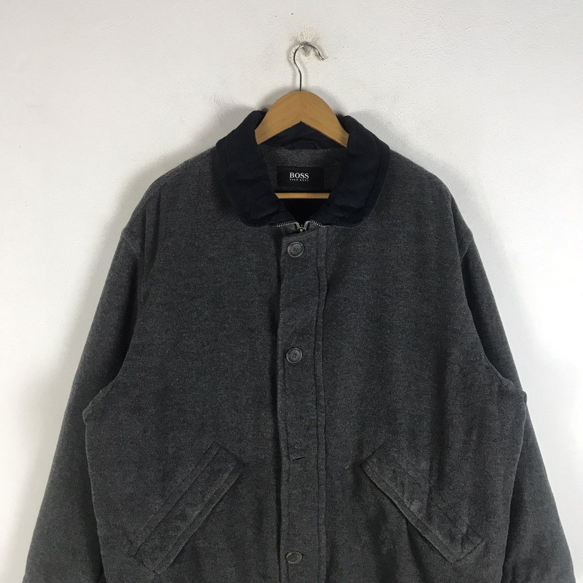 Hugo Boss 🔥Rare🔥Vintage Boss Hugo Boss Wool Coat Size US M / EU 48-50 / 2 - 4 Thumbnail