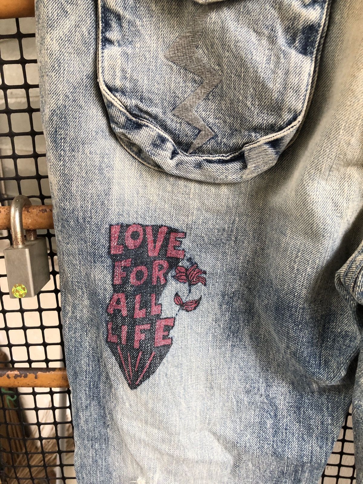 Japanese Brand CANDY STRIPPER DISTRESSED STYLE DENIM JEANS Size US 32 / EU 48 - 9 Thumbnail
