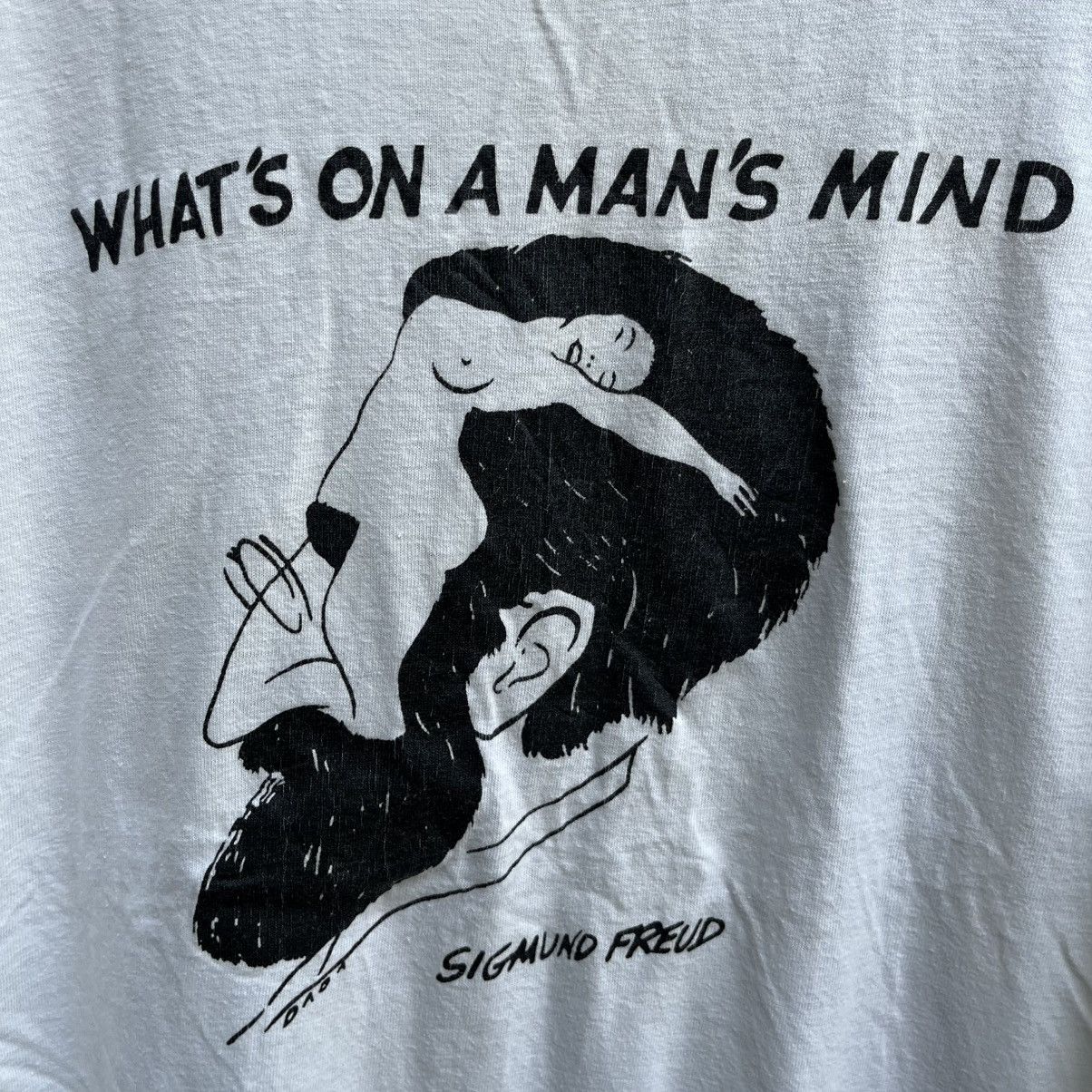 Arts & Science Vintage 90s SIGMUND FREUD photo art tee Size US XL / EU 56 / 4 - 3 Thumbnail
