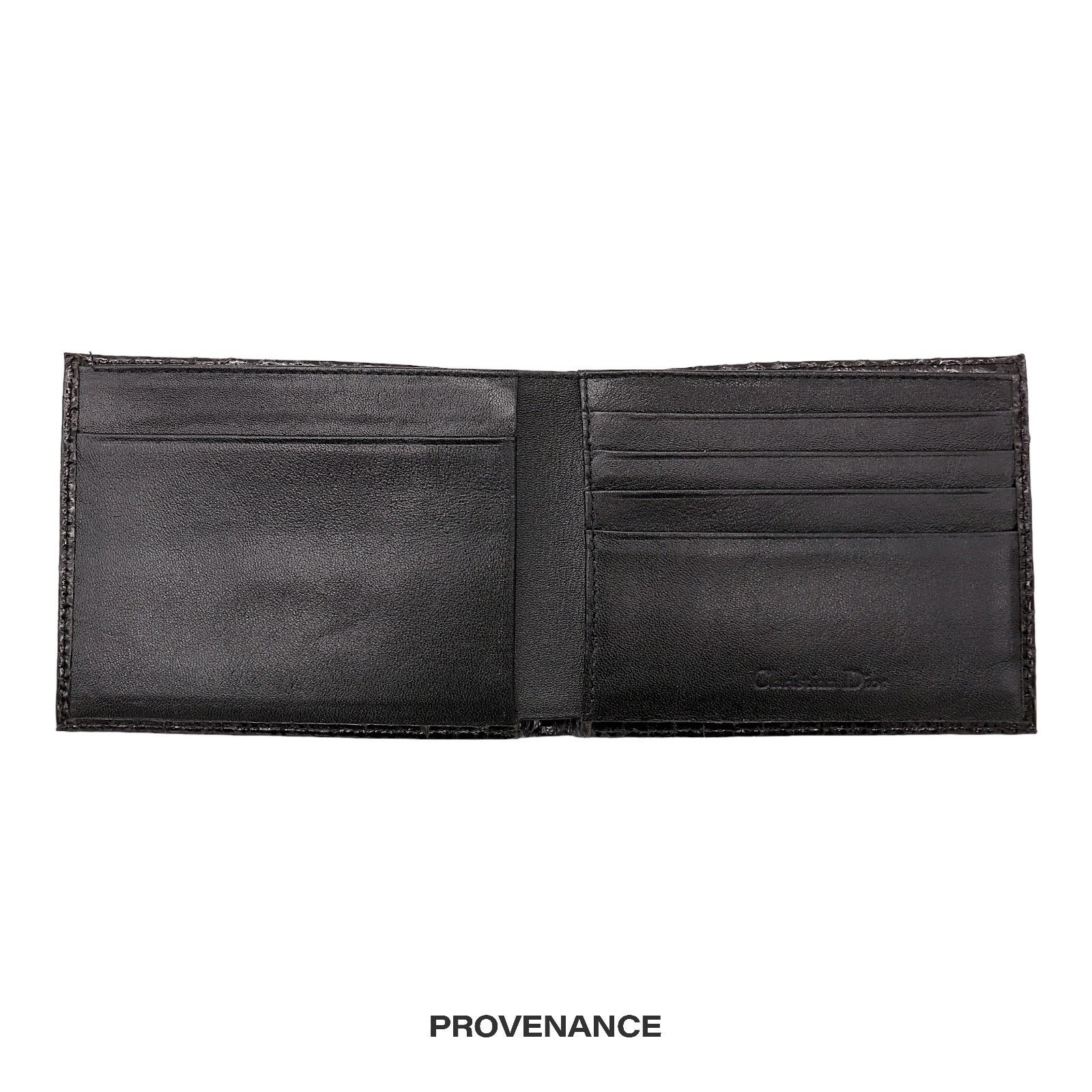 Dior 🔴 Christian Dior Bifold Wallet - Black Snakeskin Size ONE SIZE - 5 Thumbnail