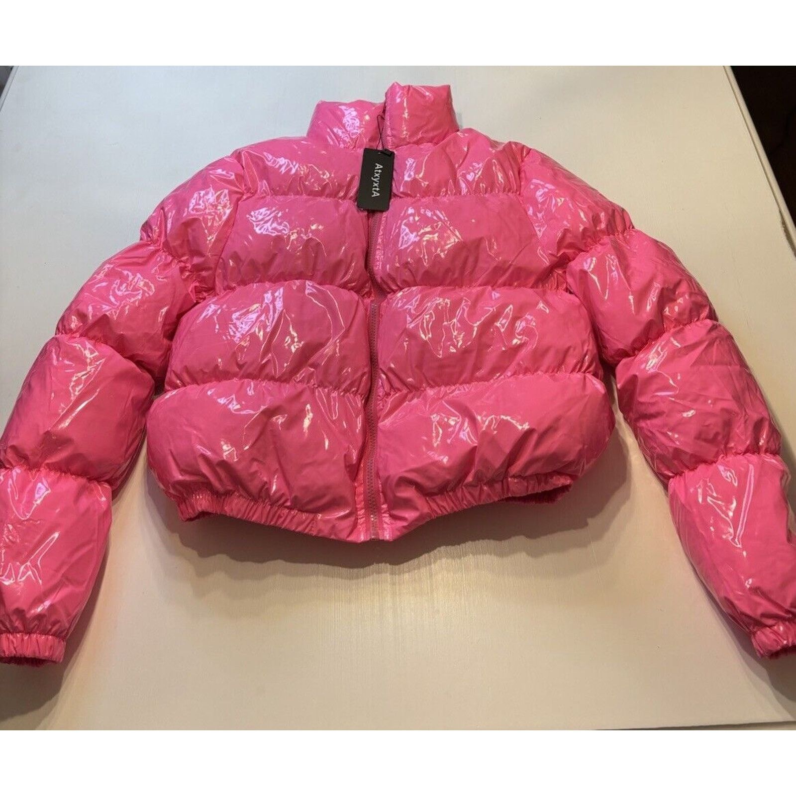& Other Stories AtxyxtA Women Puffer Coat Hot Pink Medium Size M / US 6-8 / IT 42-44 - 2 Thumbnail
