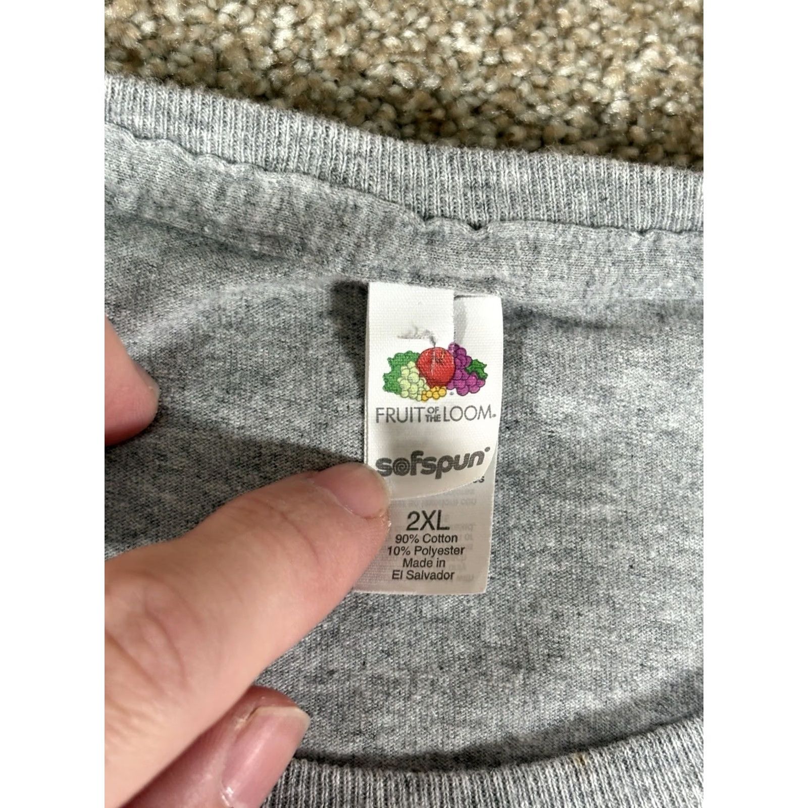 Fruit Of The Loom Fruit Of The Loom “I Love Appetizers” T-Shirt Sz XXL Grey Funny Party Graphic Men Size US XXL / EU 58 / 5 - 3 Thumbnail
