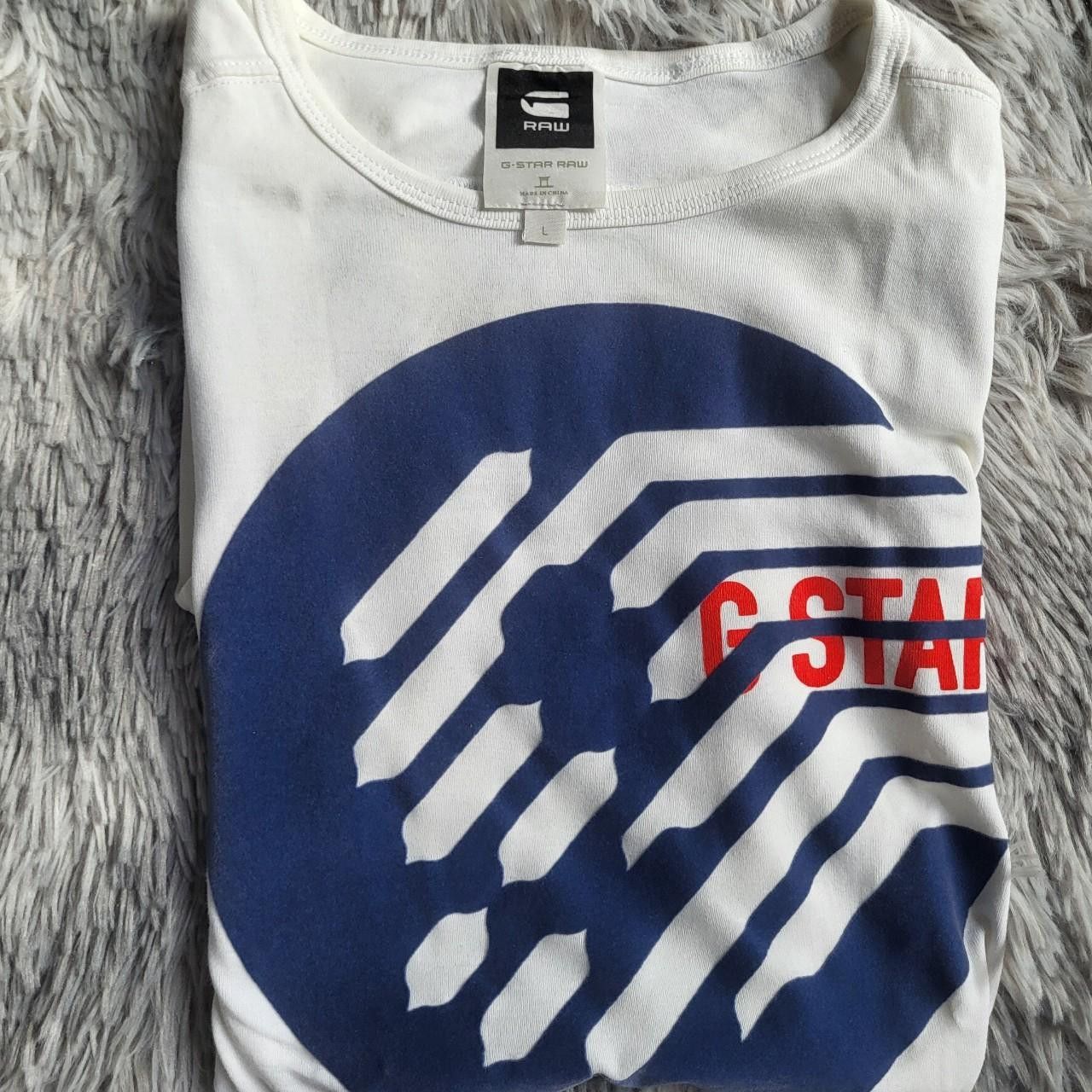 G-Star G-Star RAW Men's White T-shirt - Size L Size US L / EU 52-54 / 3 - 6 Thumbnail