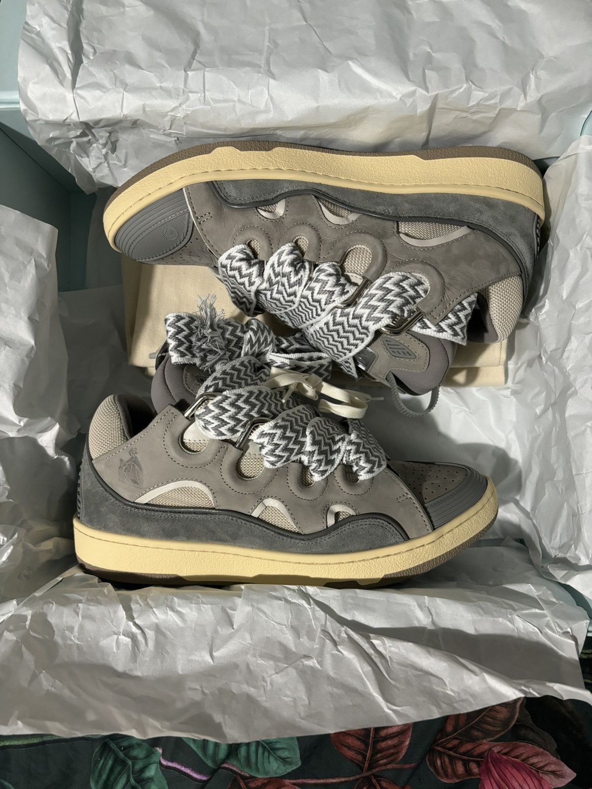 Lanvin CURB LEATHER SNEAKERS LANVIN Size US 9 / EU 42 - 3 Thumbnail