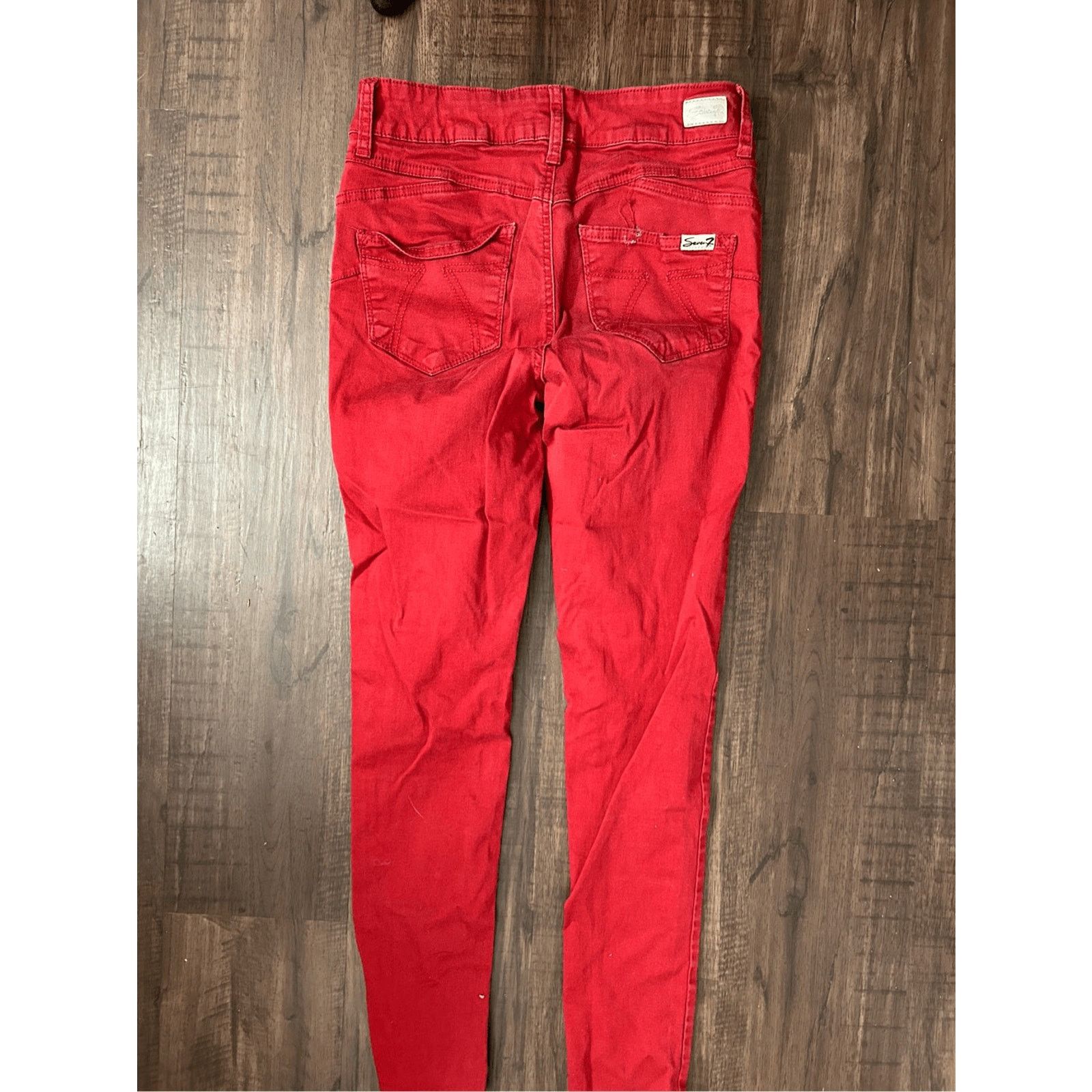 7 For All Mankind 7 For All Mankind Skinny Jeans in Bril Red, Sz 4, MSRP $179 Size 27" / US 4 / IT 40 - 8 Thumbnail